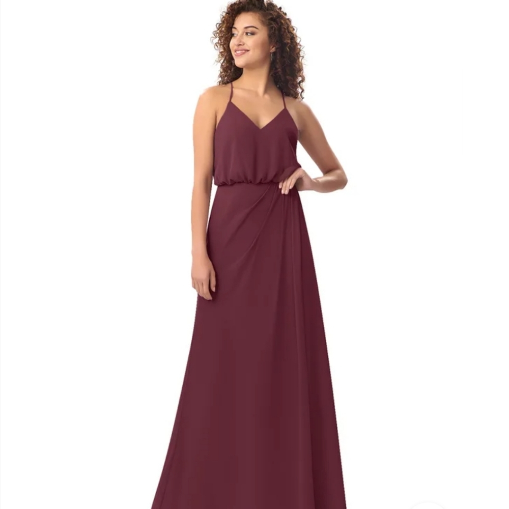 Azazie Patricia Bridesmaid dress Cabernet